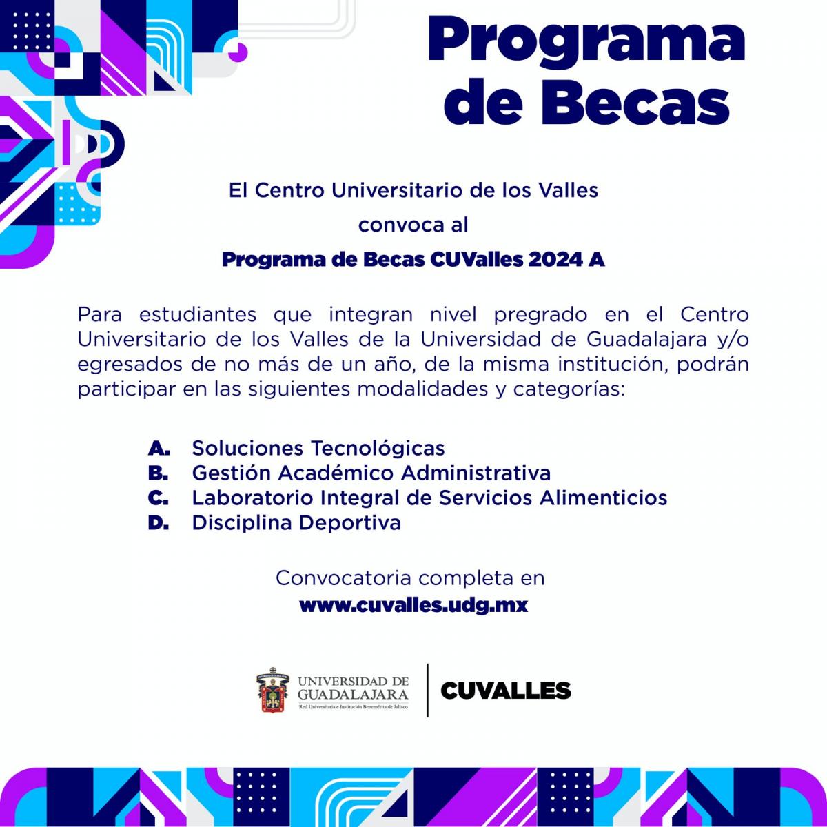 Programa de Becas CUValles 2024 A Centro Universitario de los Valles